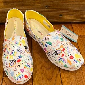 TOMS Women's Multicolor Pride Slip-On Shoes